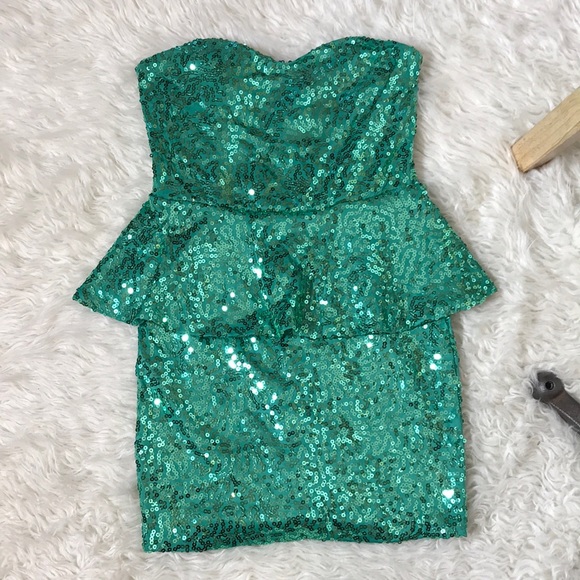 Emerald Sundae | Dresses | Emerald Sundae Green Mini Tube Top Sequin Dress | Poshmark Emerald Sundae | Dresses | Emerald Sundae Green Mini Tube Top Sequin Dress | Poshmark